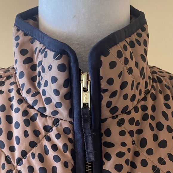J. Crew Animal-Print Puffer Vest With Snap Pockets - Picture 5 of 9
